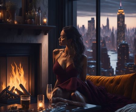 Leonardo_Diffusion_WARM_AND_COZY_FLAT_WITH_A_VIEW_IN_NEW_YORK